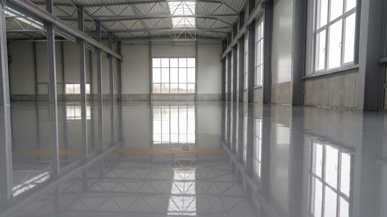 Polyuretaanilattia halli harmaa väri